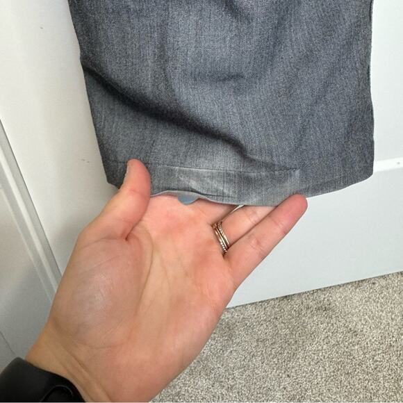 Figs Livingston Basic Scrub Pants Grey Teal Straight Leg Size XL - Picture 6 of 8